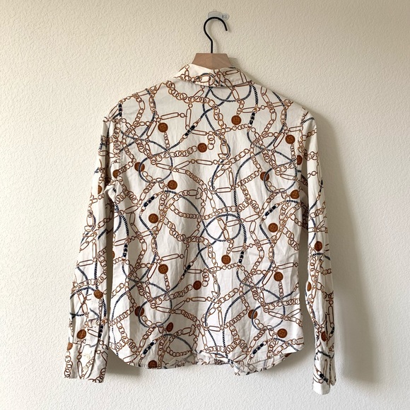 VTG Chain Print Button Up - Picture 2 of 2